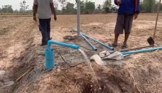 Bomba de agua de pozo profundo eléctrica Solar de alta presión para pozo profundo CC/CA para riego agrícola precio de fábrica