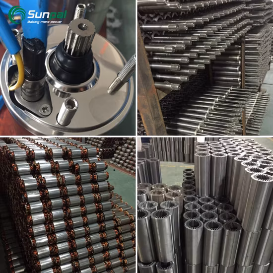 Bomba de agua sumergible Solar de alta presión, 24V, 48V, 72V, 110V, energía limpia, centrífuga, riego agrícola, CC